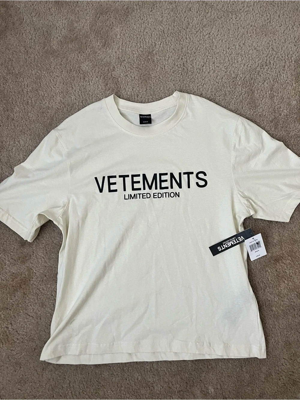 Vetements | Shirts | Vetements Mens Beige Tshirt Size Medium